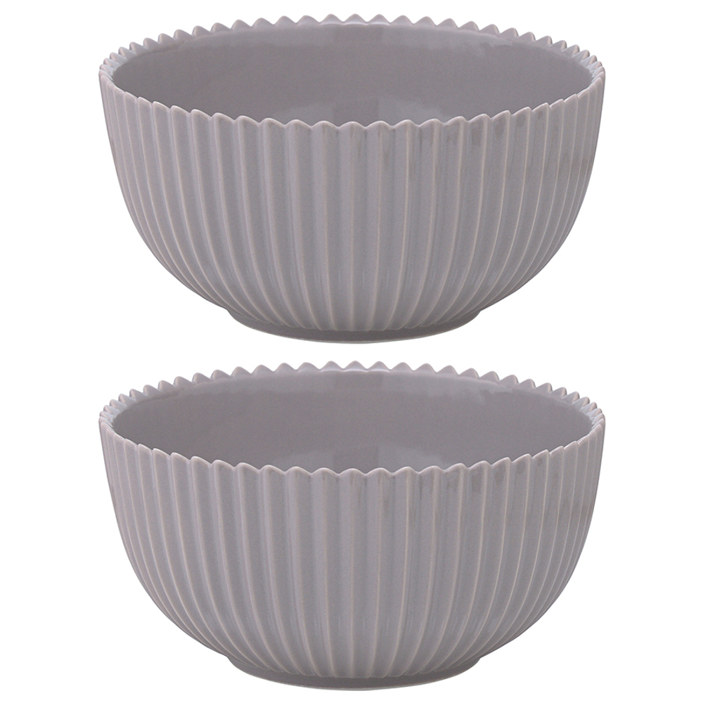 Набор салатников 2шт 650мл Tkano Edge темно-серый