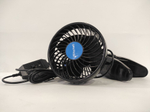 HX-T601 (12 вольт) / Вентилятор салонный на прищепке, 12 см, 12V (1 шт.)