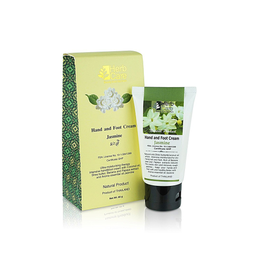 Крем для рук и ног с маслом кокоса, жожоба, оливы Жасмин Jasmine hand and feet cream HerbCare