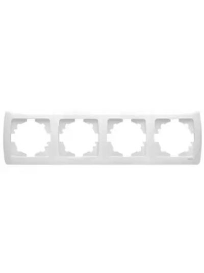 Рамка 4-я горизонтальная белый Viko Carmen