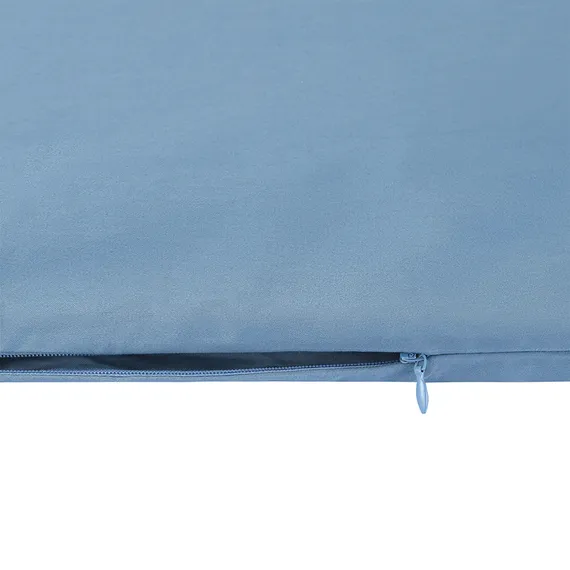 Комплект постельного белья из премиального сатина джинсово-синего цвета из коллекции essential, 150х