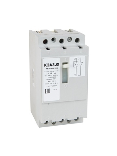 Выключатель автоматический 63А 12Iн АЕ2046М-100 У3 400В AC КЭАЗ 104629
