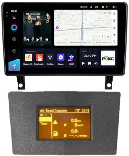 Магнитола для Opel Antara 2006-2015 (перенос БК вниз, серая) - Teyes CC3-2K QLed Android 10, ТОП процессор, SIM-слот, CarPlay