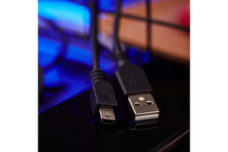Кабель REXANT USB mini USB длинный штекер 1М черный 18-4402