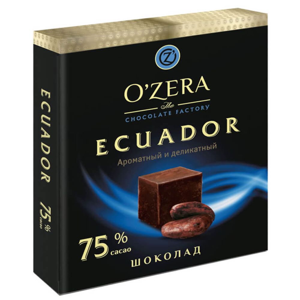 Шоколад Ecuador, содержание какао 75%, 90 г