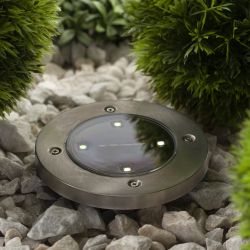 Светильник уличный ЭРА ERAST040-08 на солнечной батарее садовый сталь пластик 13 см