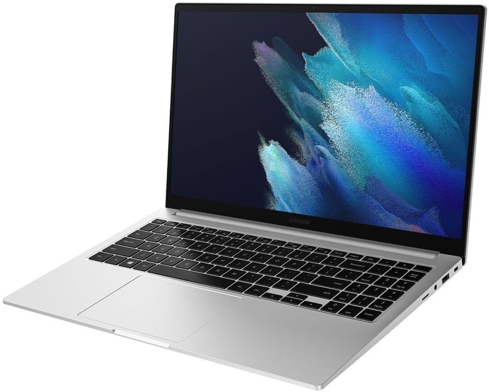 Ноутбук Samsung Galaxy book NP750, 15.6&amp;quot; (1920x1080) IPS/Intel Core i5-1135G7/8ГБ DDR4/256ГБ SSD/Iris Xe Graphics/Windows 10 Pro, серебристый [NP750XDA-KD2SE]