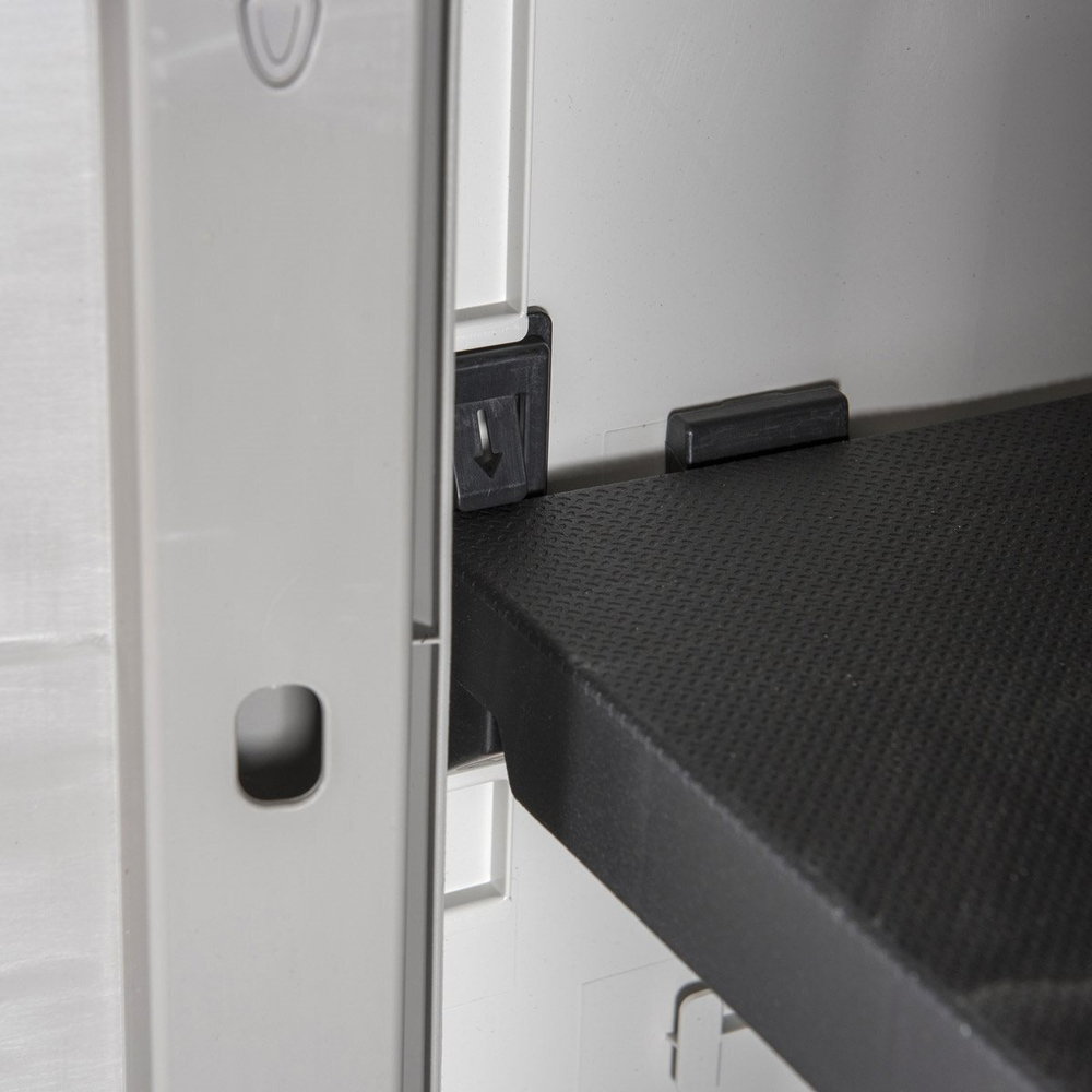 Уличный пластиковый шкаф Toomax Woody's XL Shelves Light Grey