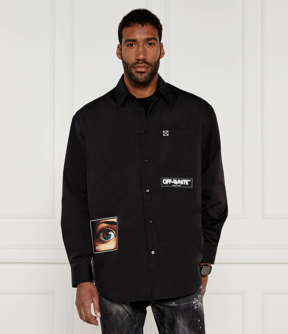 Рубашка OFF-WHITE - черный(OMGE004F 24FAB002)