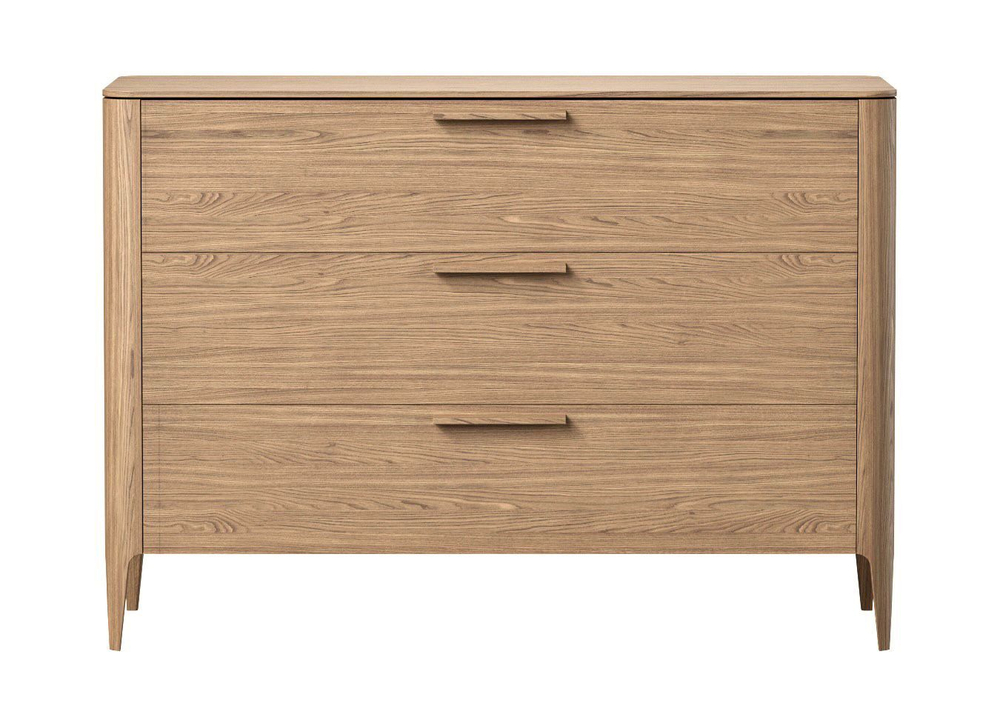 Комод Type oak 3 ящика ширина 120 см (натуральный дуб)