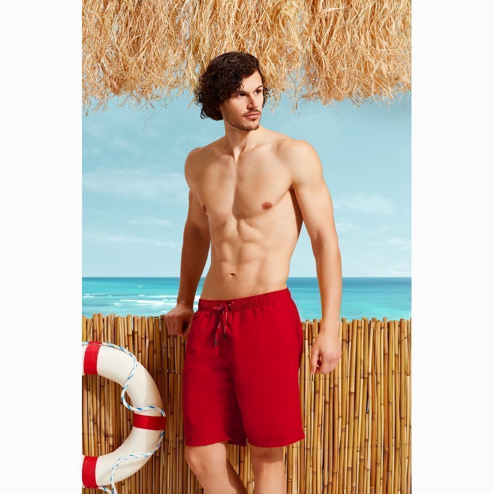 Мужские шорты-плавки красные DOREANSE 3804