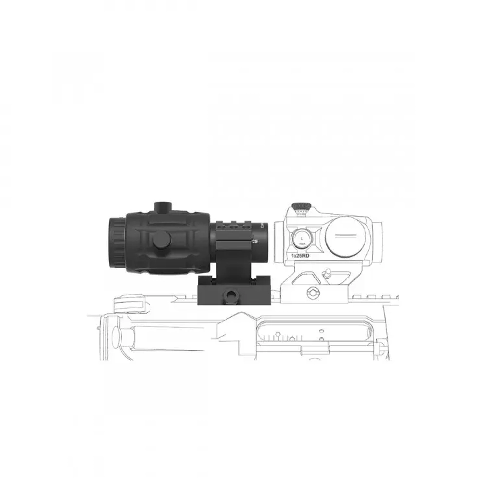 Увеличитель Vector Optics MAVERICK 3x26 MAGNIIFIER W/SCSR-08 (SCMF-11)