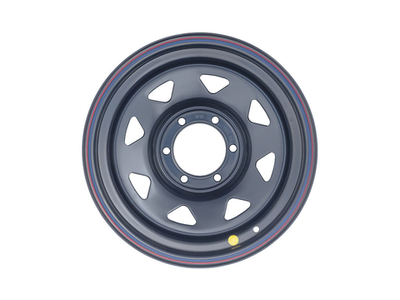 Диск усиленный стальной черный 6x139,7 8xR16 d110 ET-10 (треугольник мелкий) 1680-63910BL-10A17X