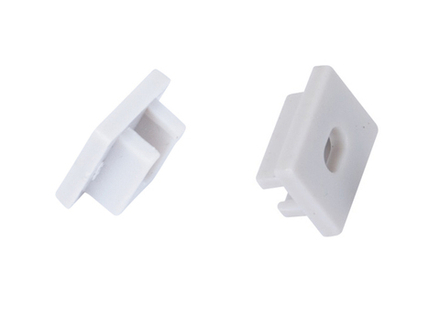 Боковая заглушка с отверстием для профиля DN18510 Цвет:Серый, Серия:DN8ALE