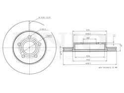 Диск тормозной передний UNIO BRD-20420