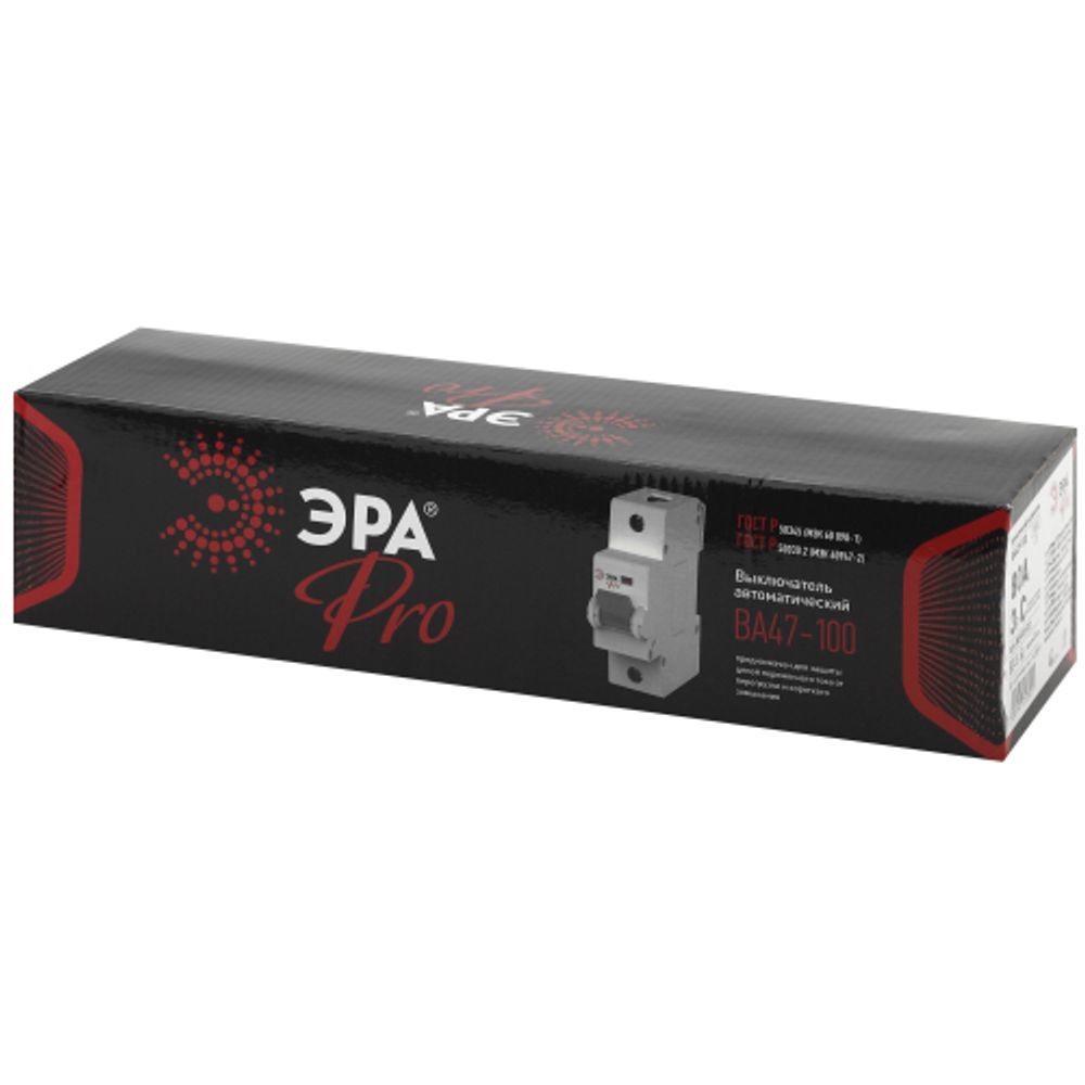 Автоматический выключатель ЭРА PRO NO-901-33 ВА47-100 3P 80А кривая C 10кА