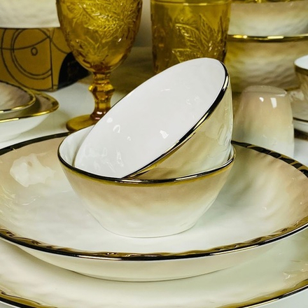 Lenardi 122-131 Набор из 6 салатников 11,5х11,5х4,5см TORONTO CREAMв под.уп.(х12)Фарфор