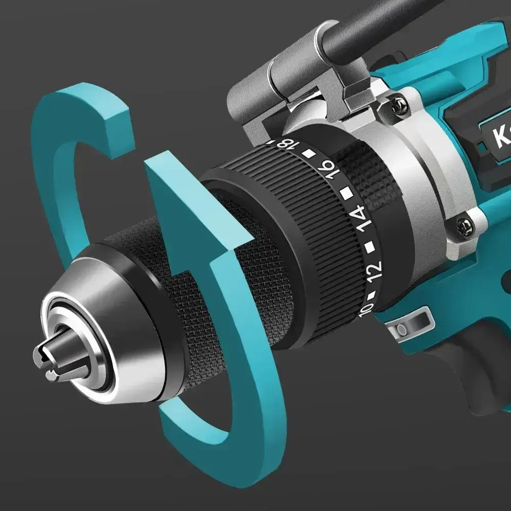 Kamolee Tool 650 Нм, 13 Мм,Аккумуляторная Бесщеточная Электрическая Ударная Дрель Для Бетона , Может Сверлить Лед , Стали И Древесины