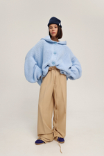 Кардиган вязанный с капюшоном