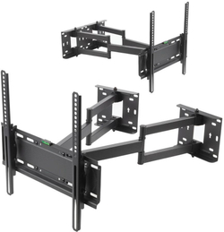 Кронштейн для телевизора Kromax GALACTIC-44 черный 32"-70" макс.45кг настенный поворотно-выдвижной и наклонный