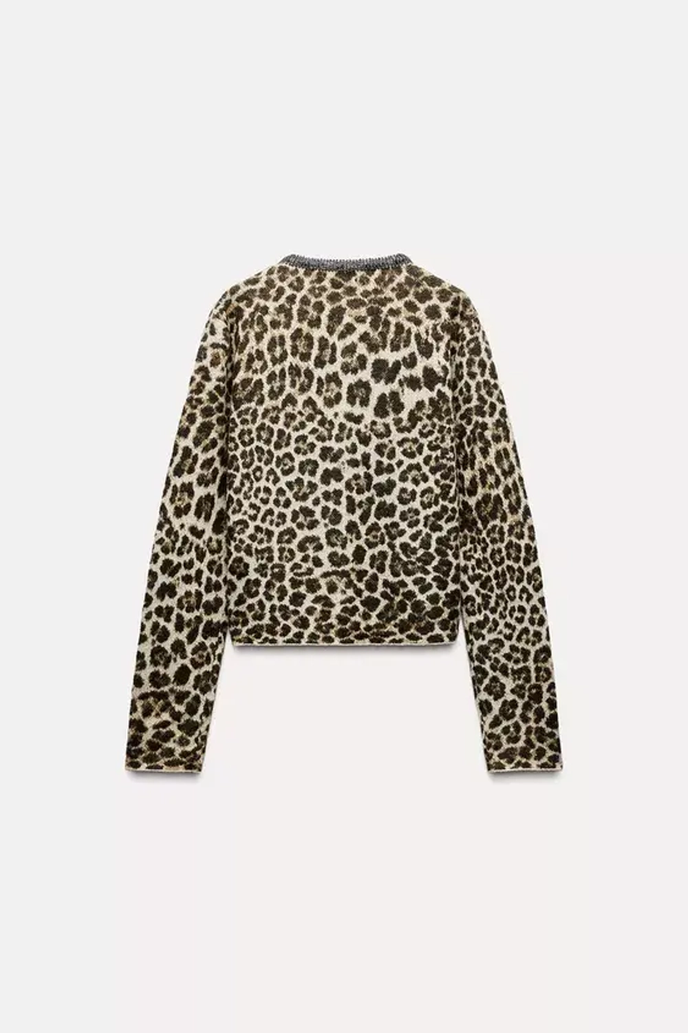 Zara animal print jumper online
