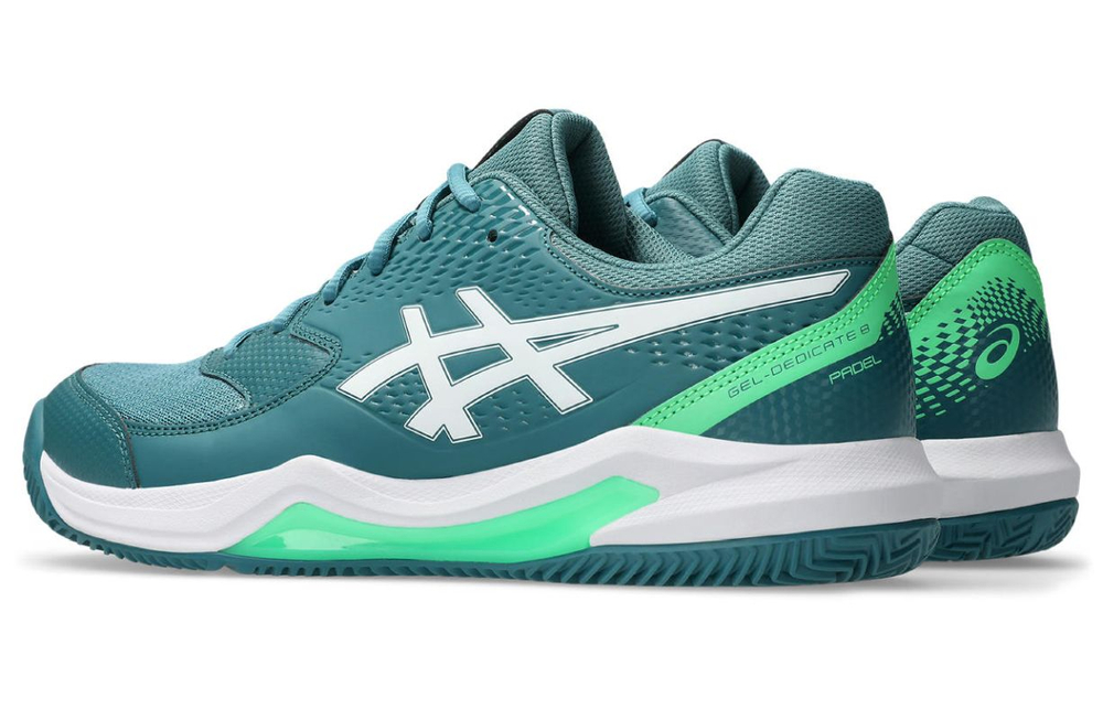 Мужские кросовки для Padel Asics Gel-Dedicate 8 Padel - misty pine/white