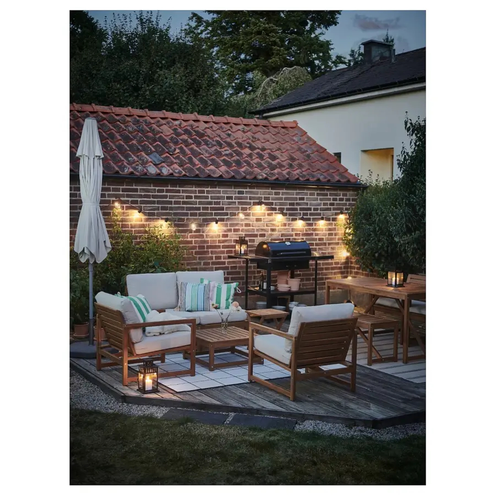 Кресло садовое - IKEA NÄMMARÖ/NAMMARO, 69х69 см, коричневый/светло-коричневый, НЭММАРО ИКЕА