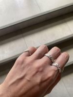 Кольцо фаланговое лавровая веточка Diadema mini (прямое)