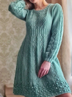 Описание по вязанию платья спицами "Kristy"