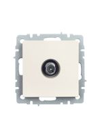 BRITE Розетка TV проходная РТВ10-0-БрЖ жемчуг IEK
