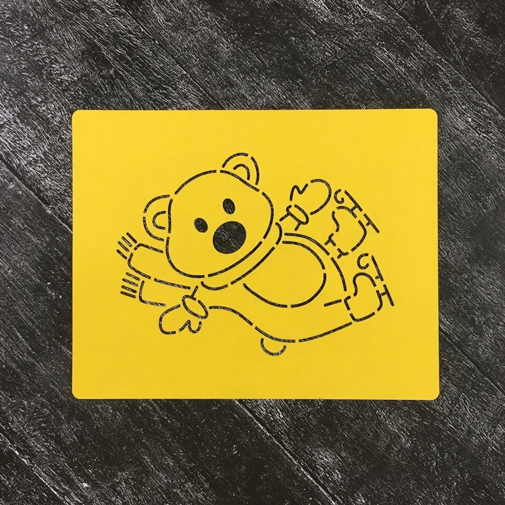 Мишка №10 на коньках