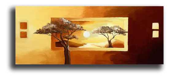 Постер "Рассвет в саванне"