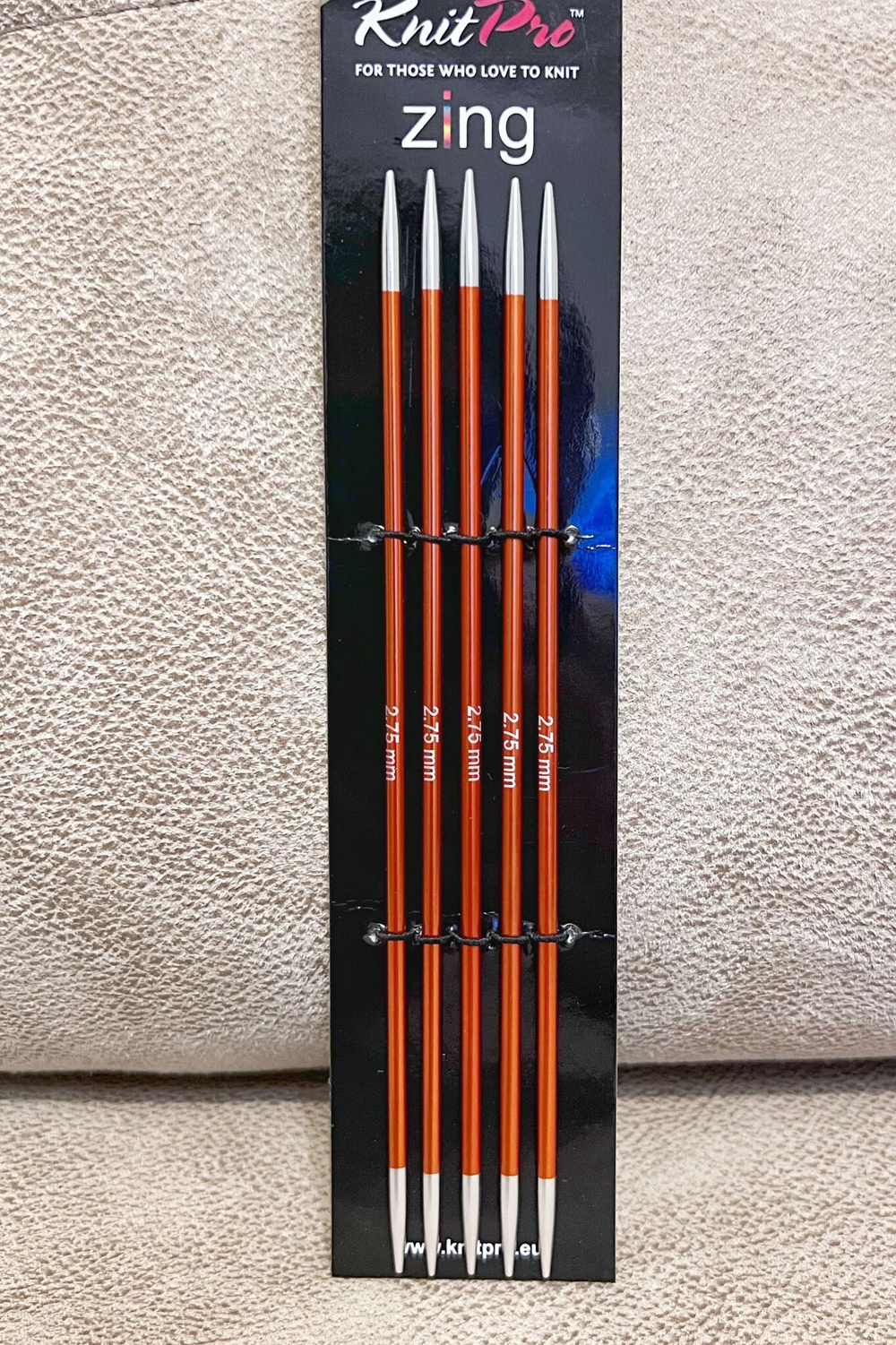 Спицы чулочные Zing 2,75мм/20см, KnitPro