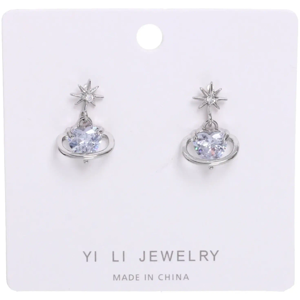 Серьги из гиппоалергенного металла «ПАЛУМНА», звезды, цвет золото и серебро, 2*1,5см