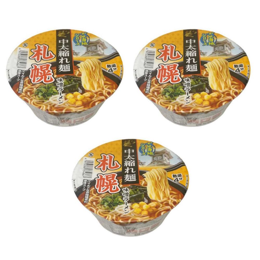 Лапша с мисо-супом Sunaoshi Sapporo Miso Ramen 103 г 3 шт