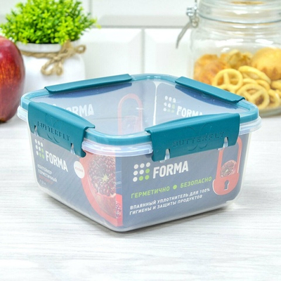 Контейнер 1,2л герметичный "Butterfly bright" (хвоя)