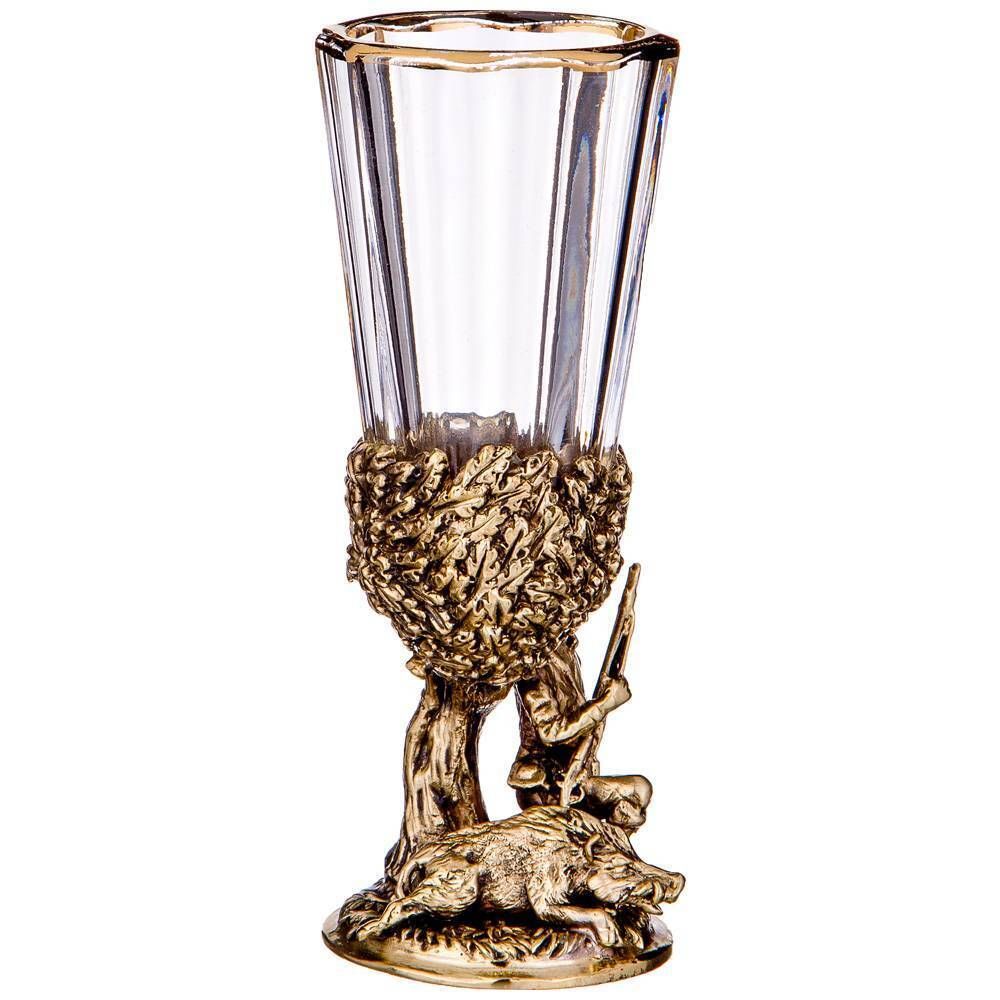 НАБОР ИЗ 3-Х ЛАФИТНИКОВ ДЛЯ ВОДКИ "ОХОТА" 50 МЛ (КОР=1НАБОР.)