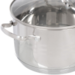 Кастрюля нерж, 2.9 л, с крыш, Daniks, Токио, SD- A87-18, индукц