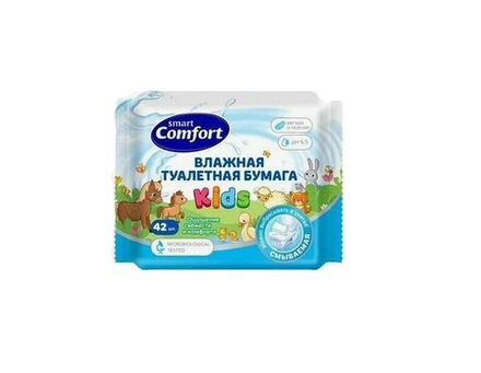 72710 Smart Comfort Влажная туалетная бумага Kids с ромашкой