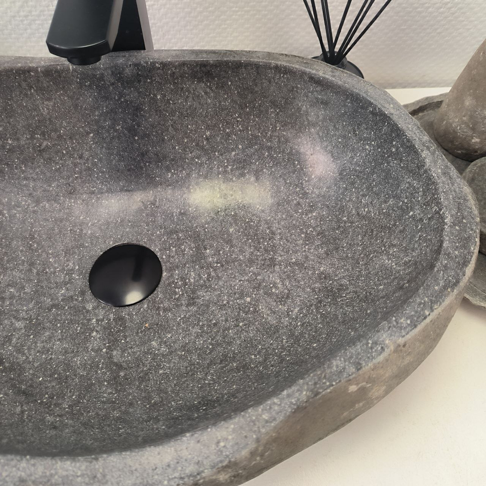 Раковина из речного камня RS63665 (55*36*15) 0122