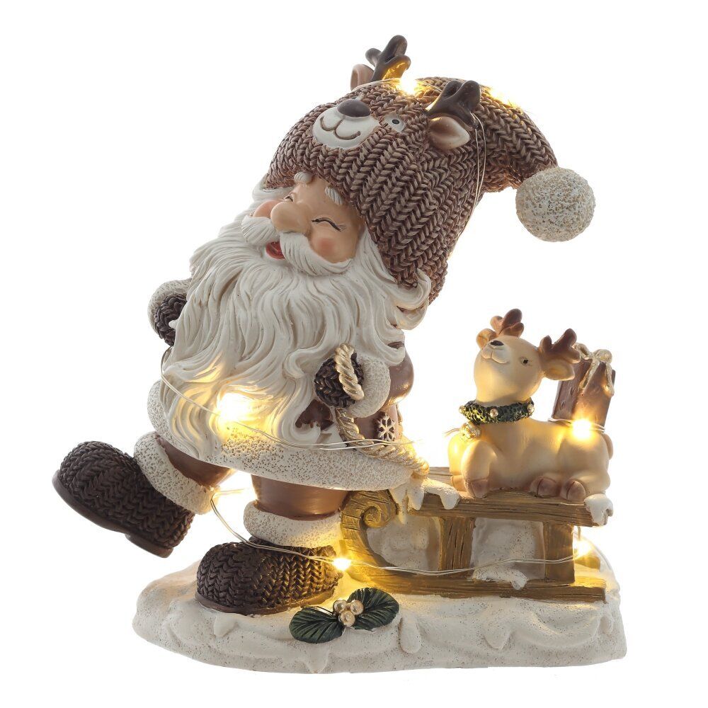 GAEM Фигурка декоративная "Дед Мороз", с подсветкой (3хLR44,н/п), L1, L11 W6,5 H12,5 см, 2в.