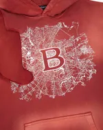 Худи Bruler d'Amour Scheme of the City красный