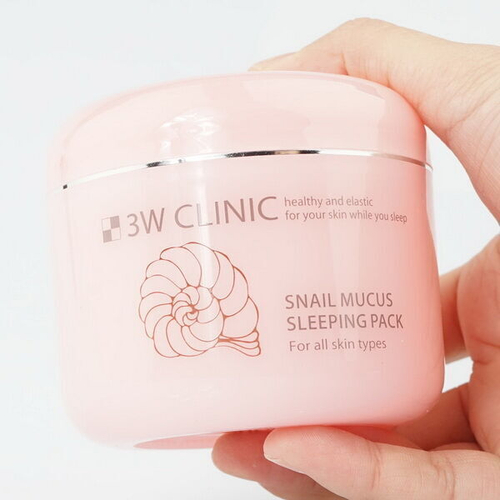 Ночная маска для лица c экстрактом улиточной слизи 3W Clinic Snail Mucus Sleeping Pack, 100мл