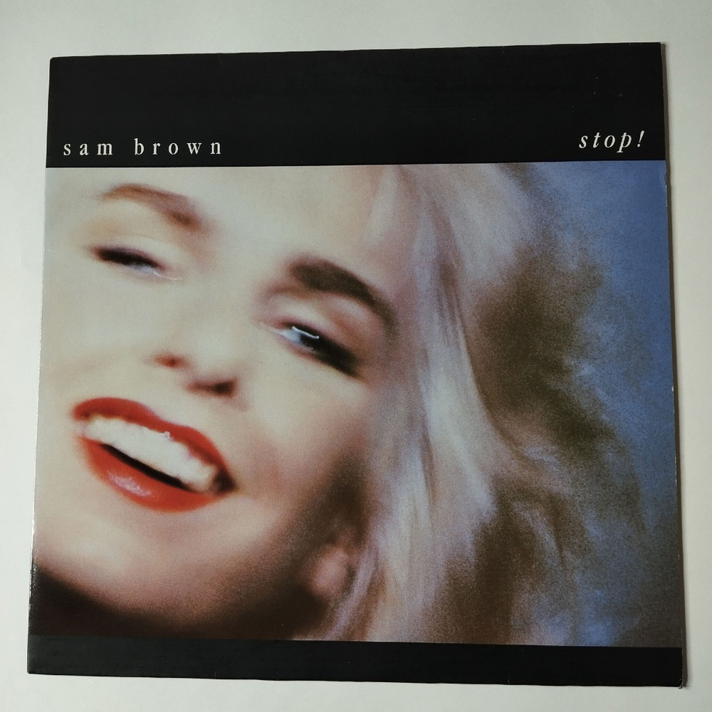 Винтажная виниловая пластинка LP Sam Brown Stop (Germany 1988)