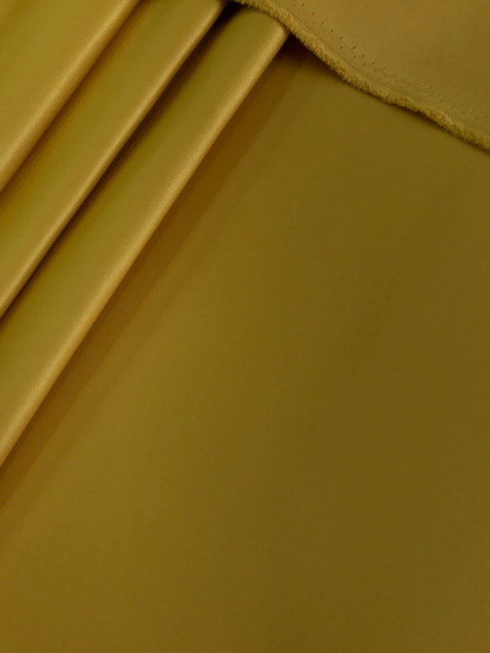 Атлас, горчица, золото, плотный, матовый Бридл