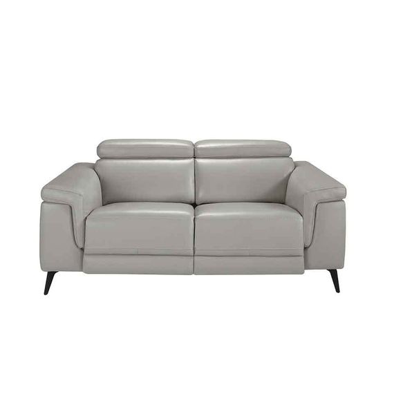Двухместный диван с реклайнером Angel Cerda 5319-2P, серая кожа