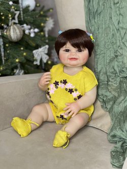 Кукла Реборн виниловая 55см в пакете (FA-563)