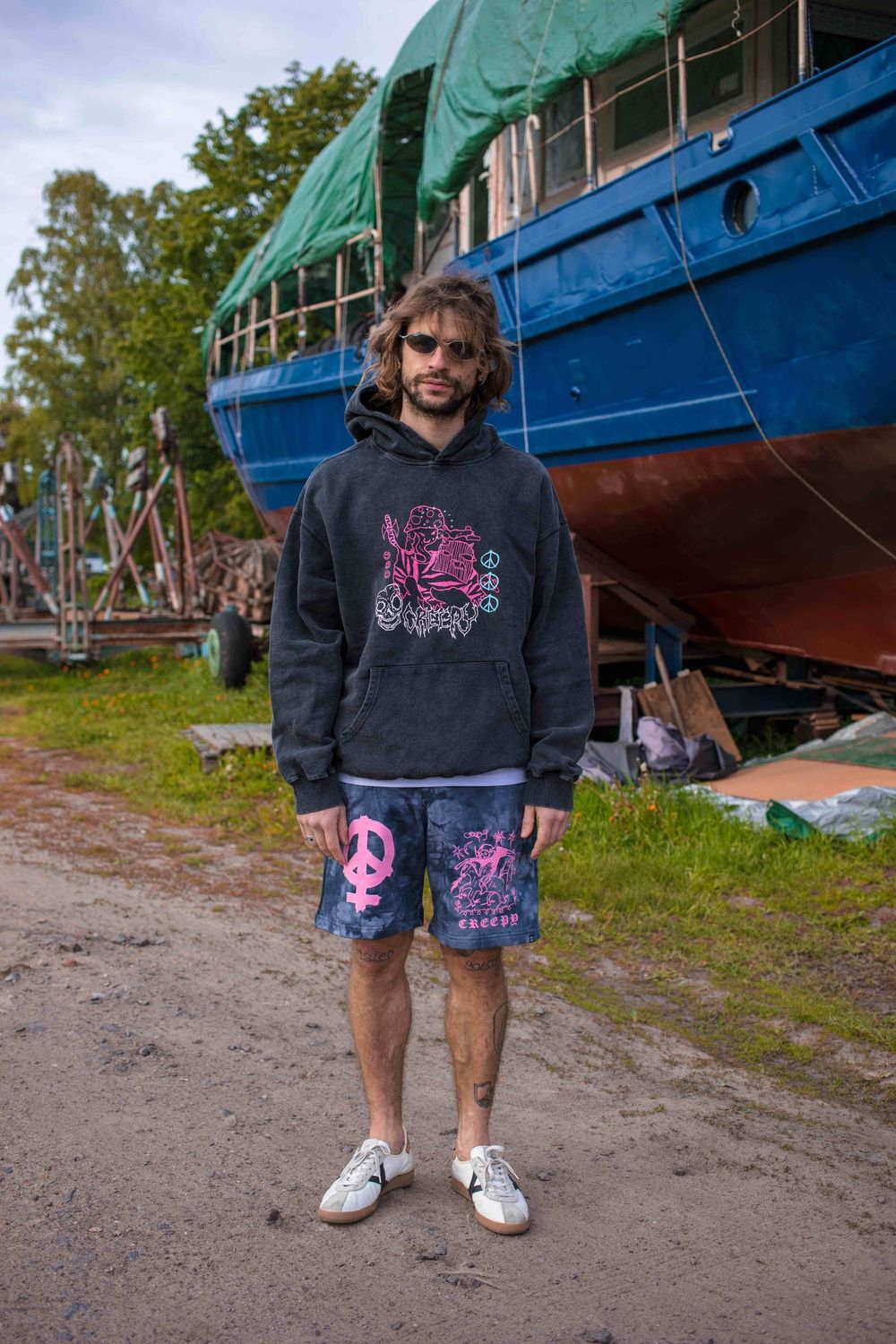 Худи Creepy Clothing Тигорг Черный