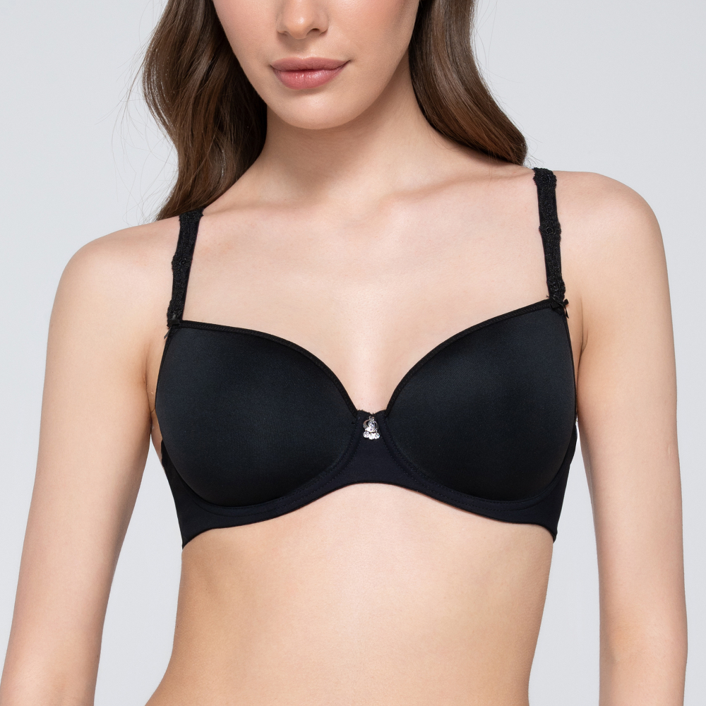 Женский бюстгальтер балконет черный LUNA SPLENDIDA Celebration 1967