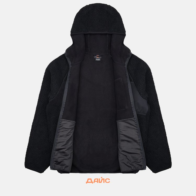Куртка мужская Dickies Central High Pile Hooded артикул:DK0A87NVBLK1 - купить в магазине Дайс